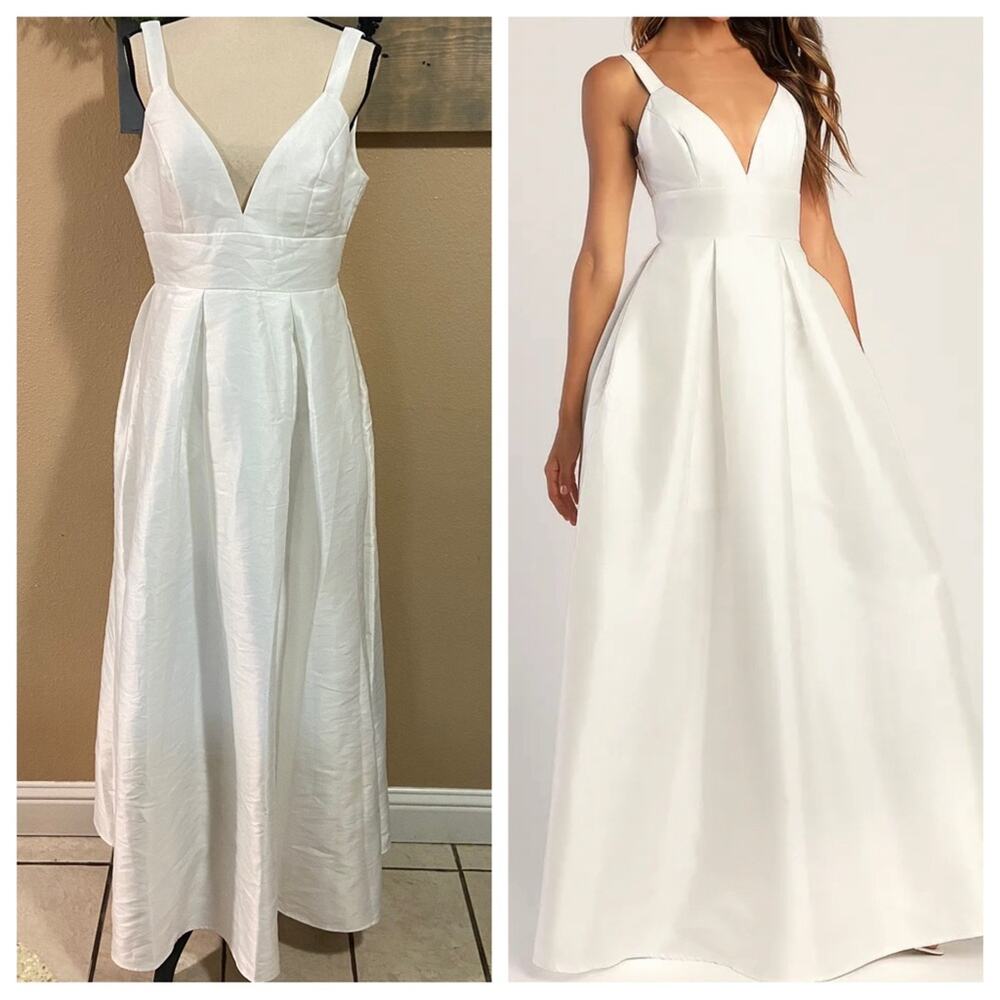 Ready For Romance Ivory Sleeveless Maxi Dress